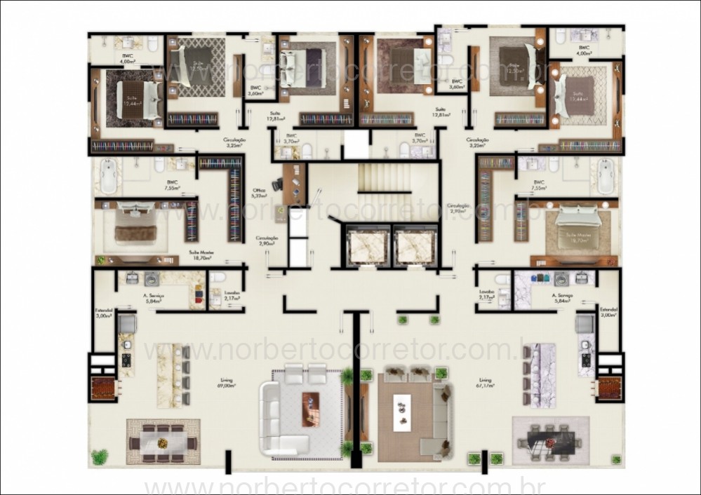 APARTAMENTO A VENDA FRENTE MAR EM MEIA PRAIA 