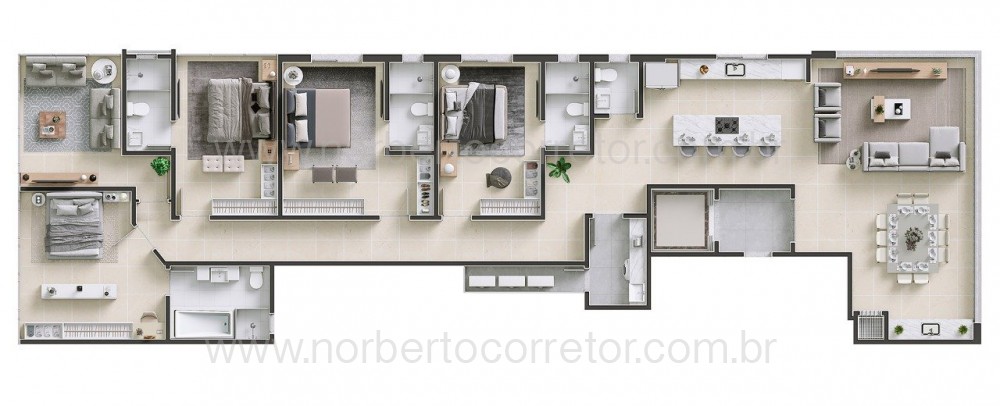 APARTAMENTO A VENDA NA QUADRA MAR DE MEIA PRAIA