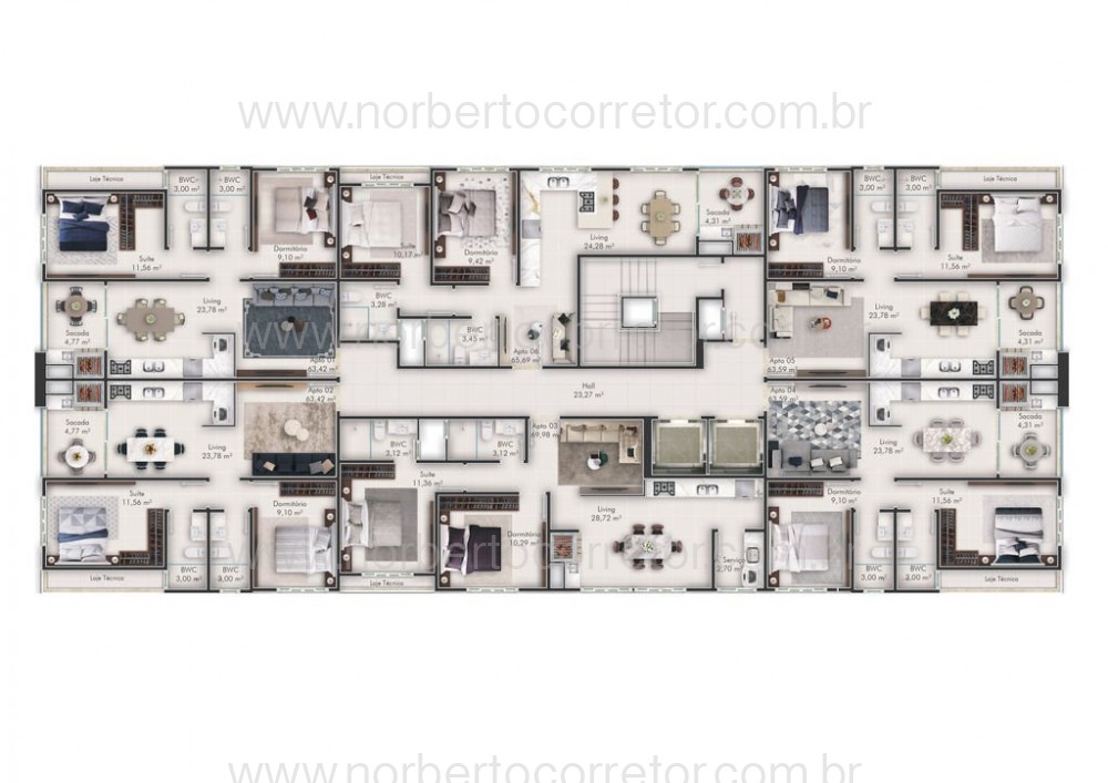 APARTAMENTO A VENDA EM ITAPEMA | 2 DORMITORIOS