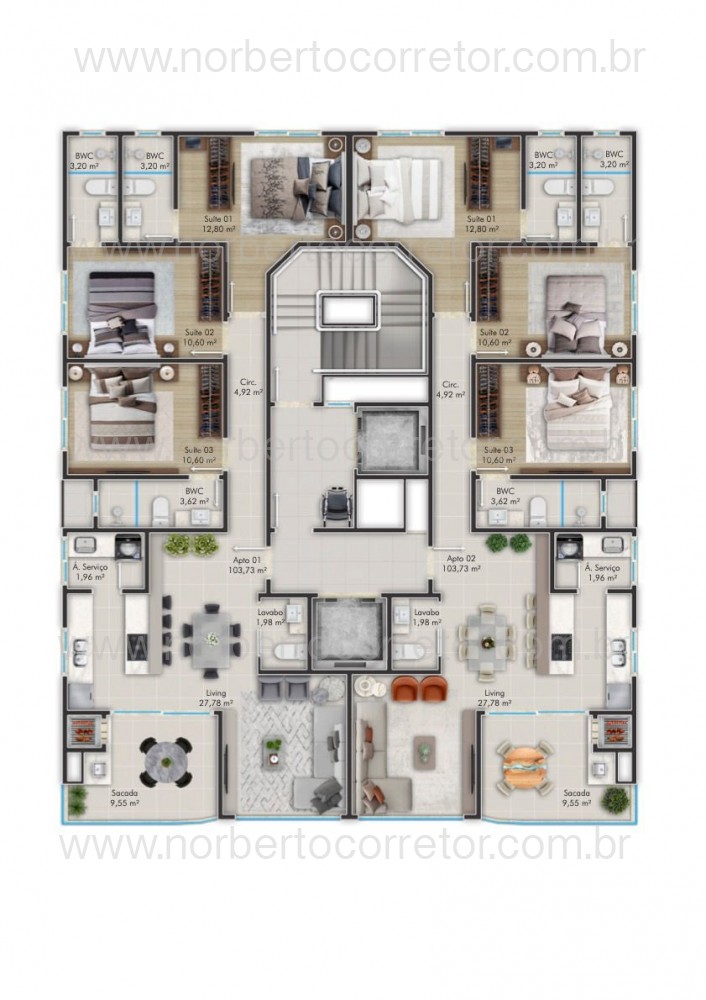 APARTAMENTO A VENDA EM BALNEARIO PEREQUE| 3 SUTES