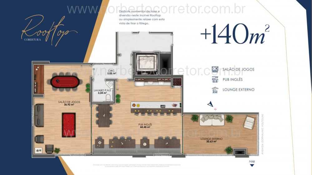 APARTAMENTO A VENDA EM BALNEARIO PEREQUE| 3 SUTES