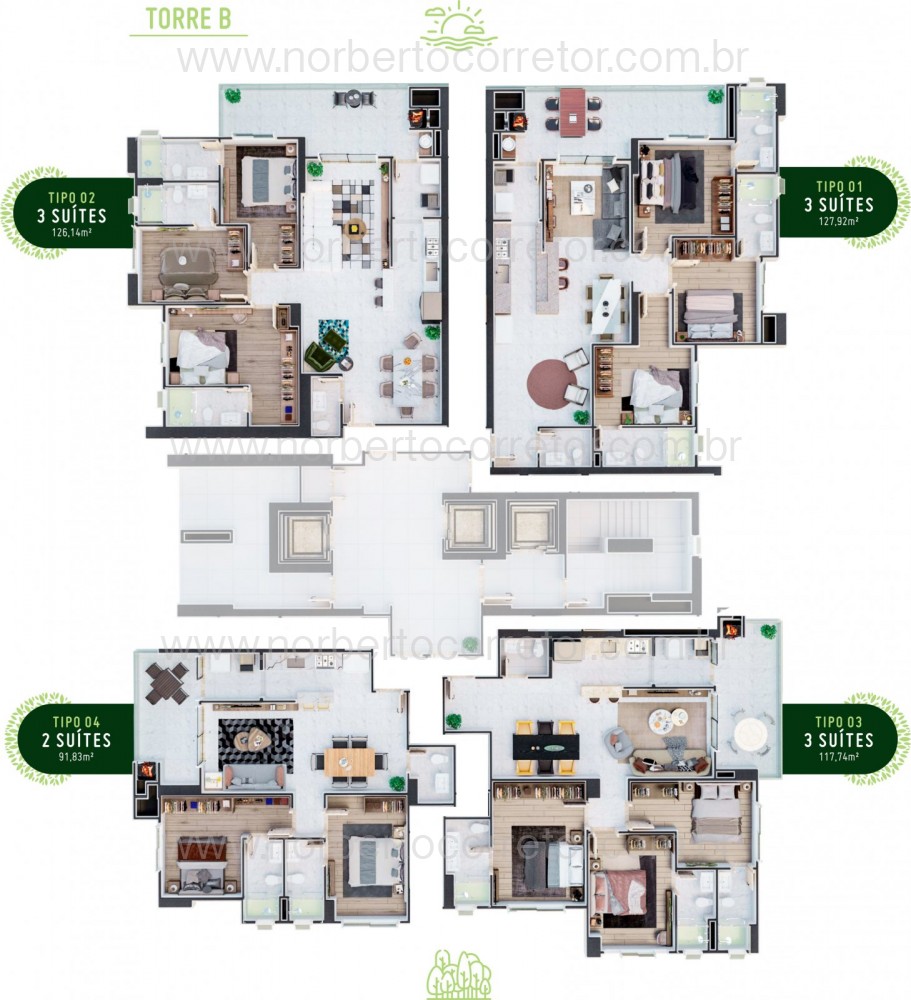 APARTAMENTO A VENDA EM BALNEARIO PEREQUE| 3 SUTES