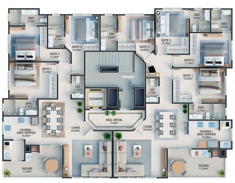 APARTAMENTO A VENDA NO CENTRO DE ITAPEMA | 4 SUTE
