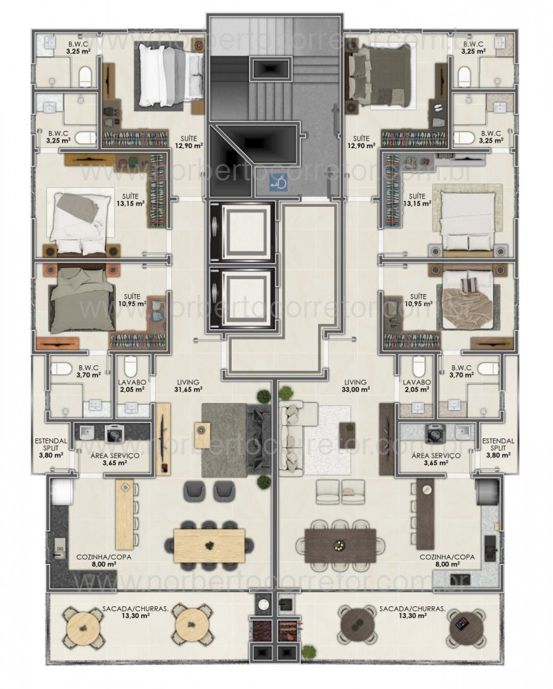 APARTAMENTO A VENDA EM MEIA PRAIA| 3 SUTES