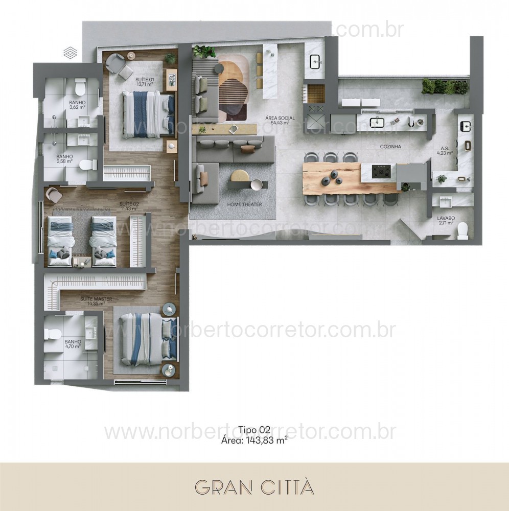 APARTAMENTO A VENDA NO CENTRO ITAPEMA | 3 SUTES 