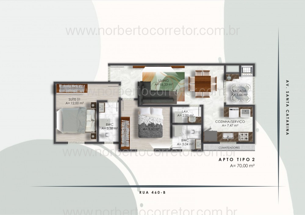 APARTAMENTO A VENDA EM ITAPEMA | 2 SUTES