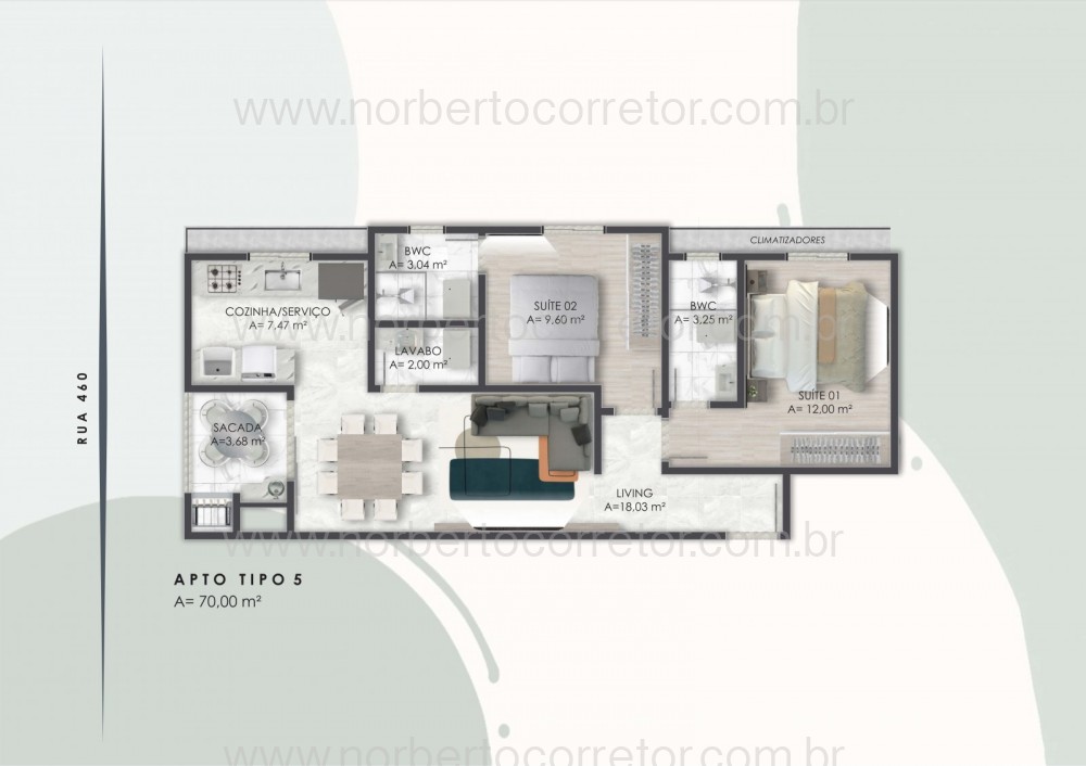 APARTAMENTO A VENDA EM ITAPEMA | 2 SUTES