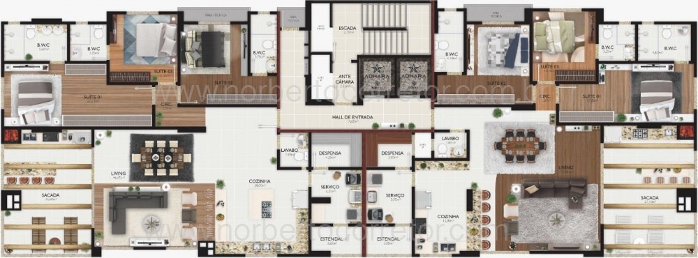 APARTAMENTO A VENDA EM MEIA PRAIA | 3 SUTES