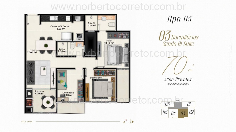 APARTAMENTO A VENDA ITAPEMA | 2 SU�TES