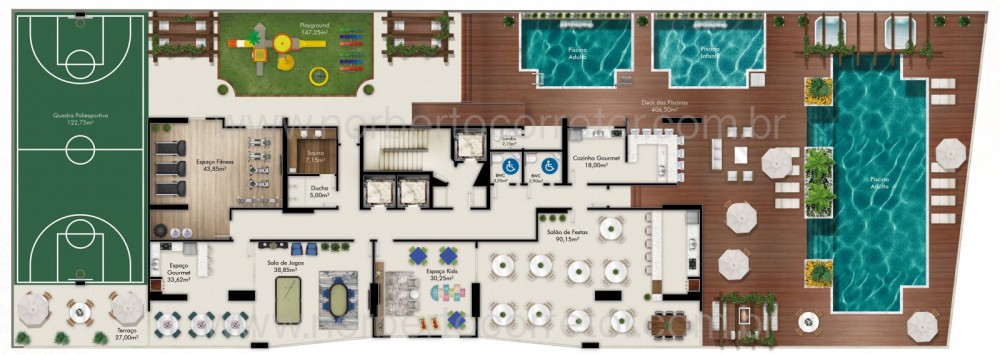 APARTAMENTO A VENDA NA QUADRA MAR DE MEIA PRAIA