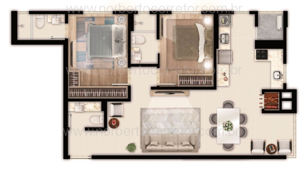 APARTAMENTO A VENDA NO CENTRO DE ITAPEMA 