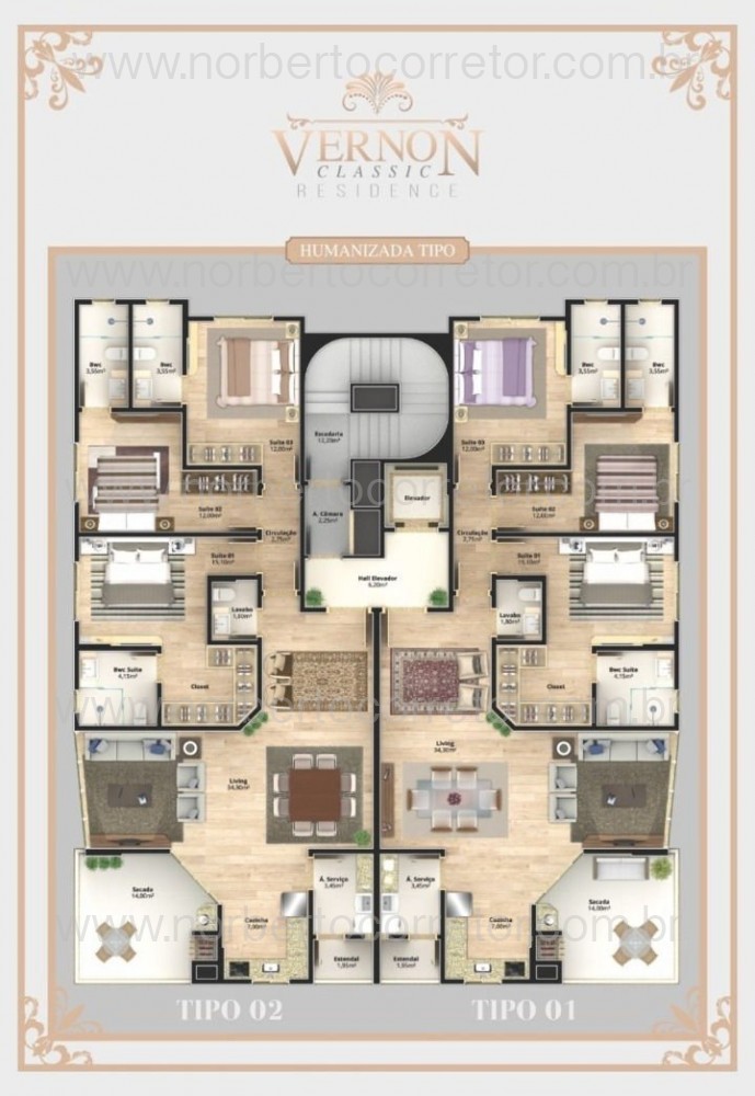 APARTAMENTO A VENDA EM MEIA PRAIA| 3 SUTES 