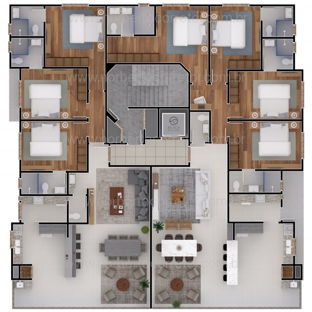 APARTAMENTO A VENDA NA QUADRA MAR DE MEIA PRAIA