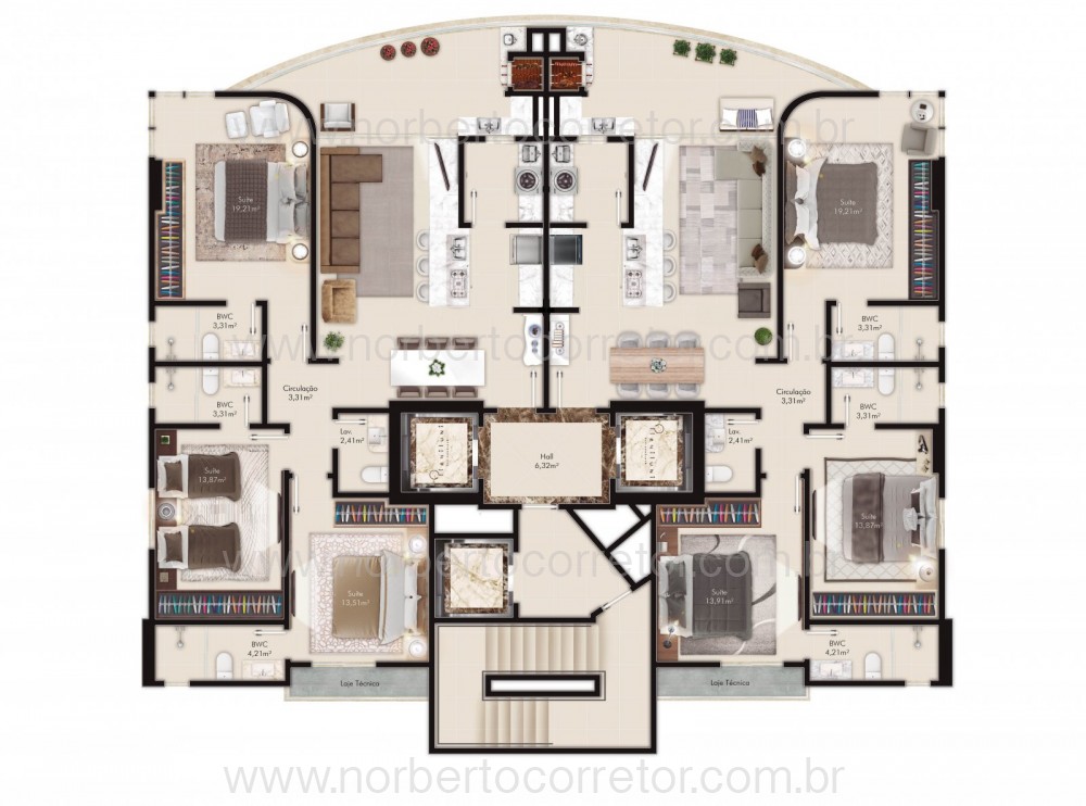APARTAMENTO 03 SUTES A VENDA EM MEIA PRAIA 