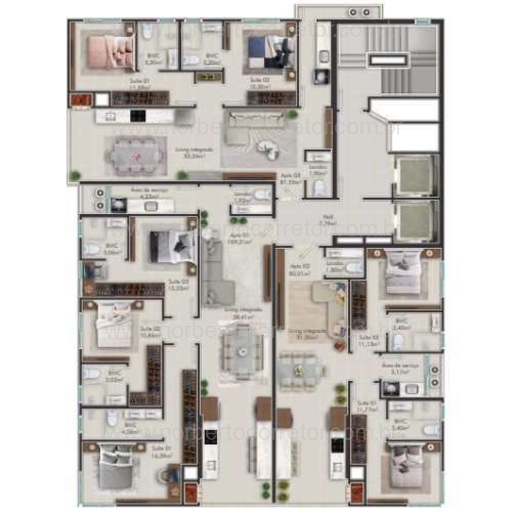 APARTAMENTO A VENDA EM BALNEARIO PEREQUE| 3 SUTES