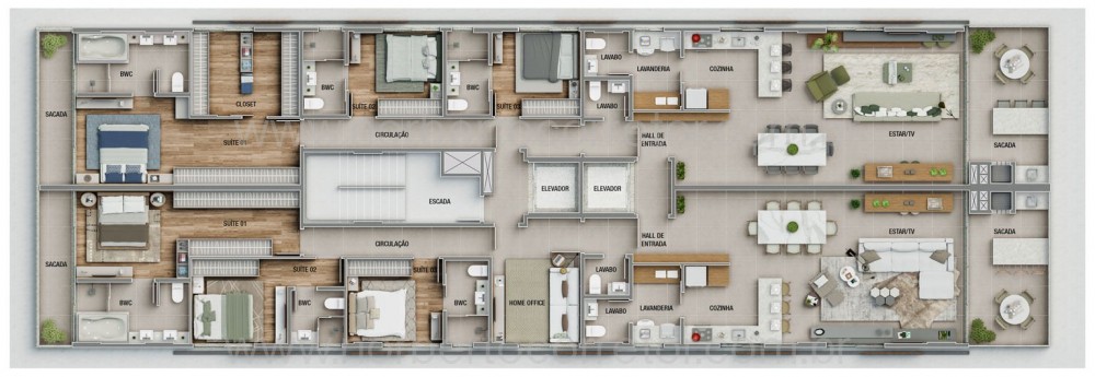APARTAMENTO A VENDA NA PRAIA BRAVA | 3 SUTES 