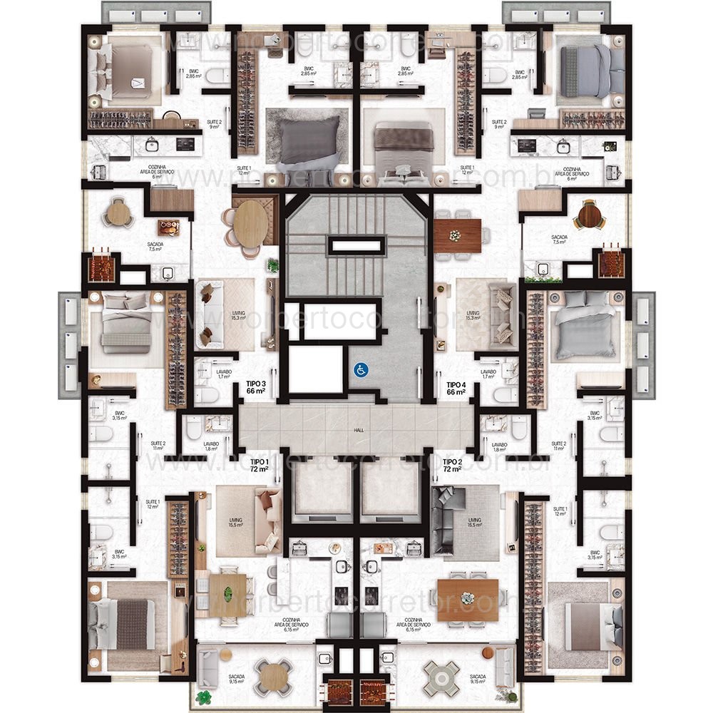 APARTAMENTO A VENDA EM BALNEARIO PEREQUE| 2 SUTES