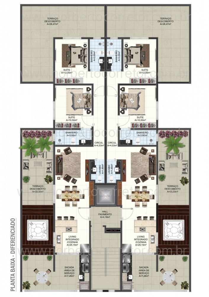 APARTAMENTO A VENDA EM BALNEARIO PEREQUE| 2 SUTES