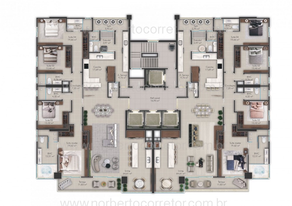 APARTAMENTO A VENDA NO CENTRO DE ITAPEMA| 4 SUTES