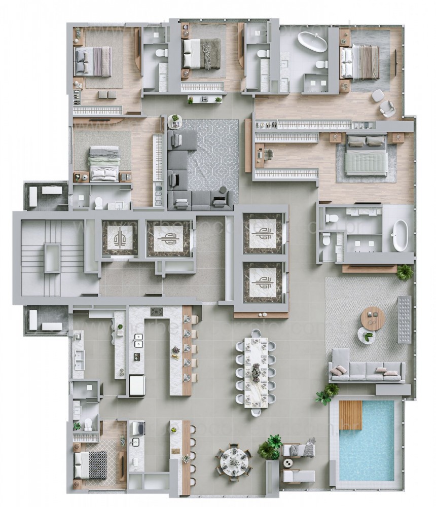 APARTAMENTO A VENDA NO BOREAL TOWER 