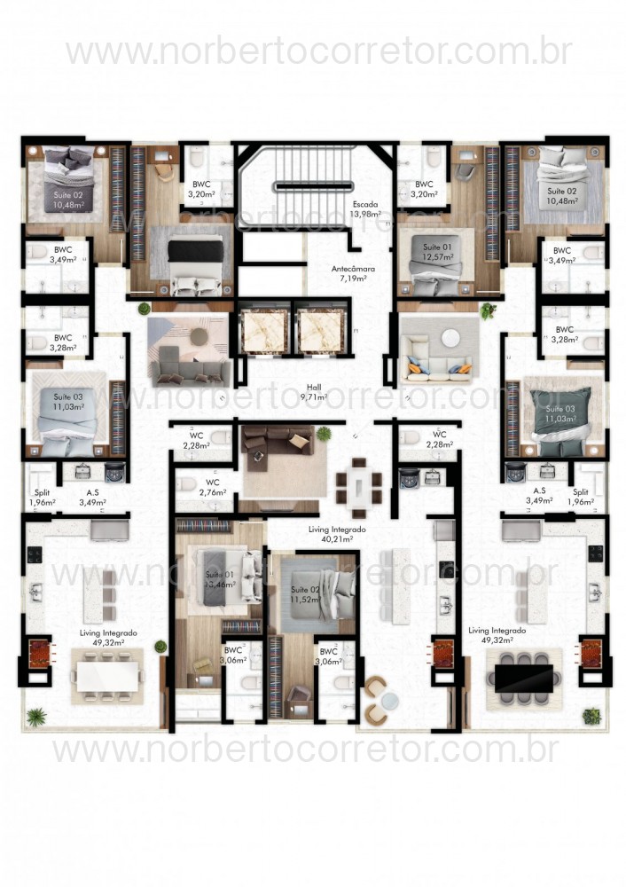 APARTAMENTO A VENDA SAN PEITRO RESIDENCE| 2 SUTES