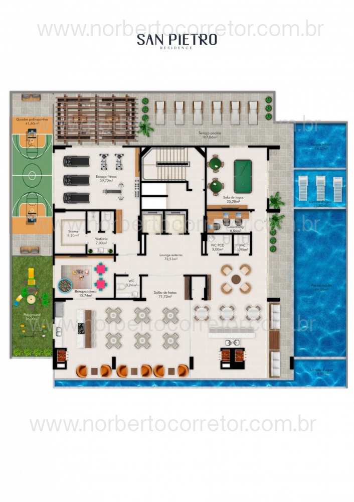 APARTAMENTO A VENDA SAN PEITRO RESIDENCE| 2 SUTES