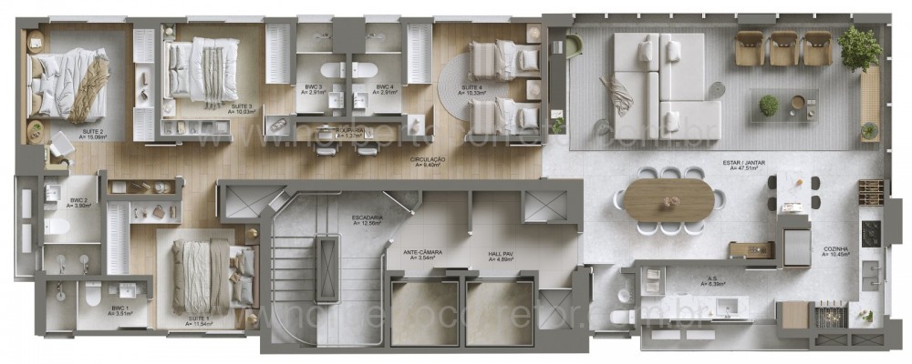 APARTAMENTO A VENDA NA QUADRA MAR DE MEIA PRAIA