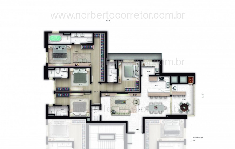 APARTAMENTO PENTHOUSE A VENDA EM ITAPEMA