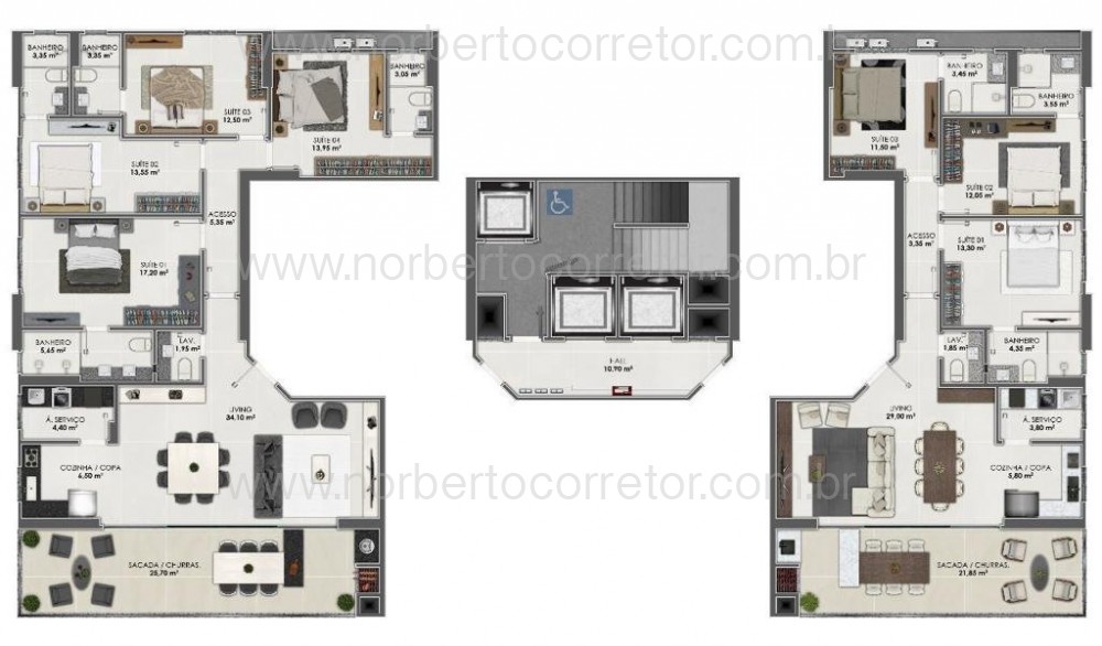 LANAMENTO 03 SUTES E 02 VAGAS EM ITAPEMA - SC