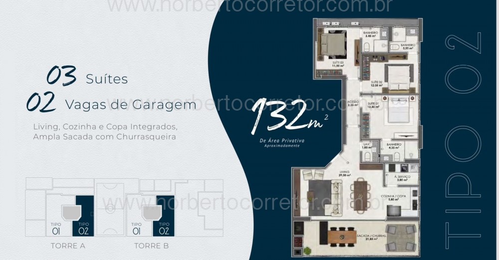 LANAMENTO 03 SUTES E 02 VAGAS EM ITAPEMA - SC